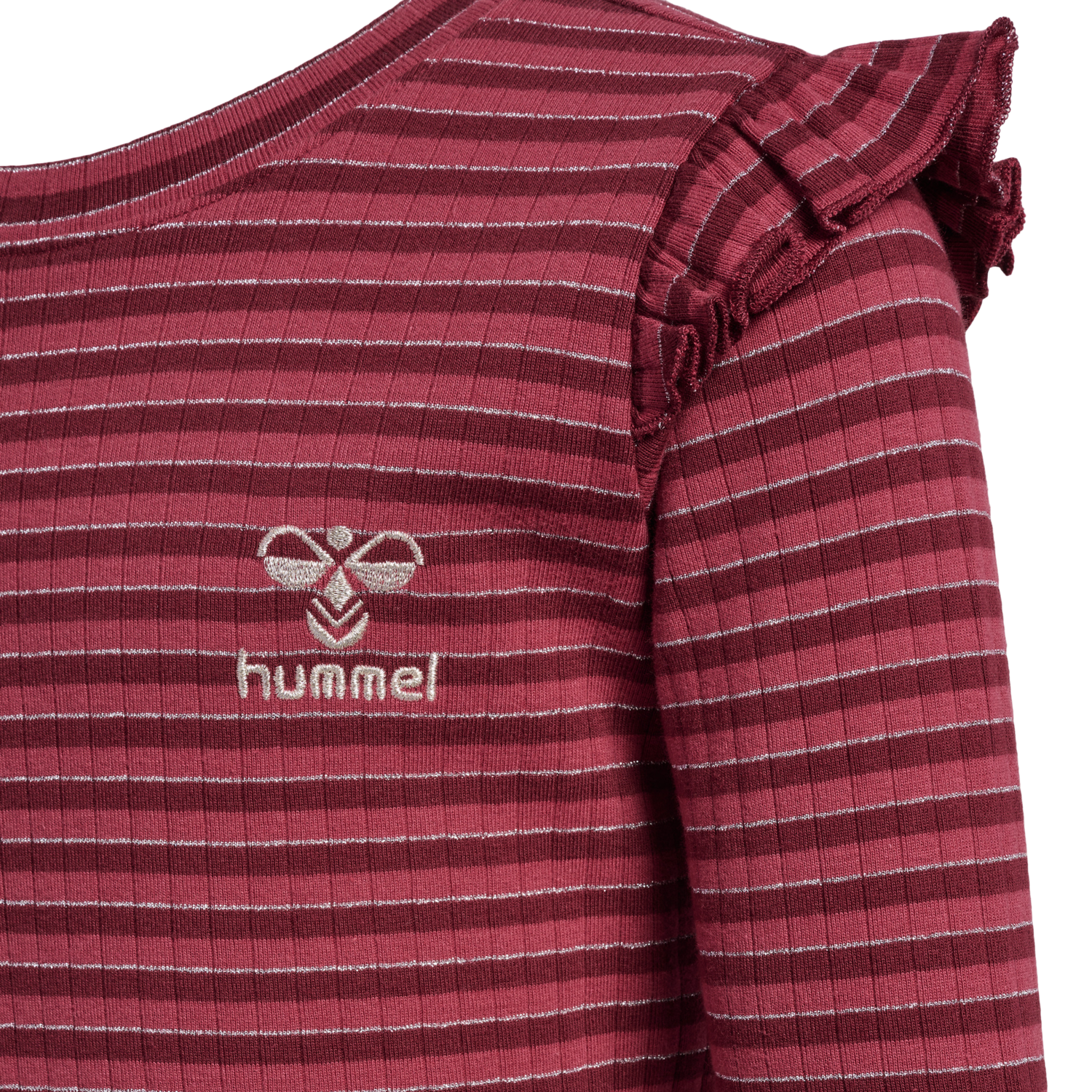 hmlMERLE T-SHIRT L/S, CORDOVAN, packshot