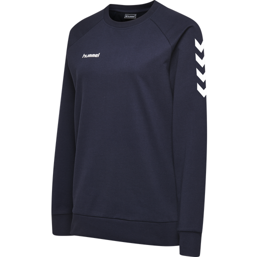 HMLGO COTTON SWEATSHIRT WOMAN, MARINE, packshot