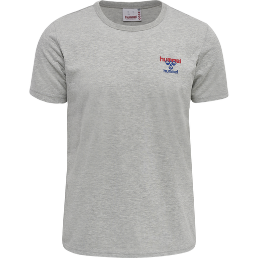hmlIC DAYTON T-SHIRT, GREY MELANGE, packshot