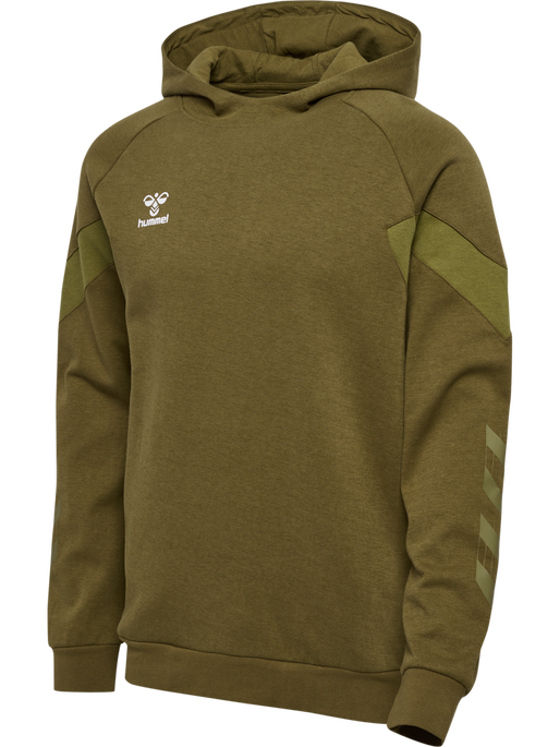 hmlTRAVEL SWEAT HOODIE, MILITARY OLIVE hmlTRAVEL SWEAT HOODIE, MILITARY OLIVE, packshot