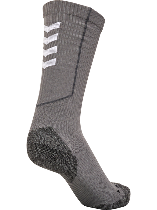 hmlPRO TRAINING SOCKS HIGH, STEEL GRAY/WHITE, packshot