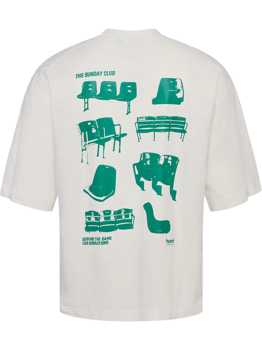 hmlOVERSIZED T-SHIRT S/S SUNDAY, BLANC DE BLANC hmlOVERSIZED T-SHIRT S/S SUNDAY, BLANC DE BLANC, packshot