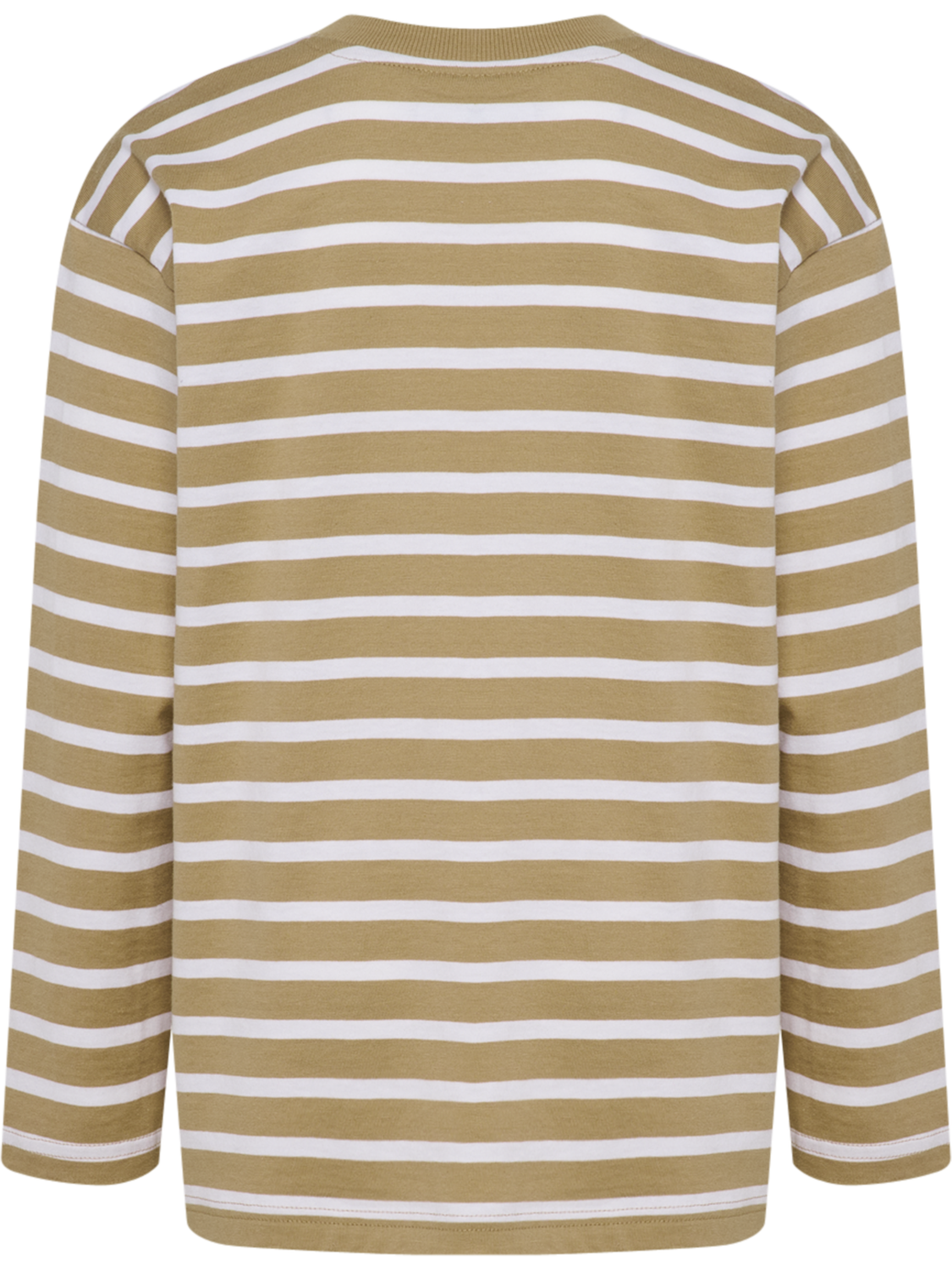 hmlJR LOOSE STRIPE T-SHIRT L/S BEE, CORNSTALK, packshot