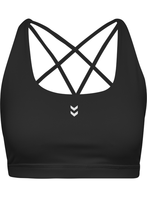 hmlHIIT IMPACT STRAP BRA, BLACK hmlHIIT IMPACT STRAP BRA, BLACK, packshot