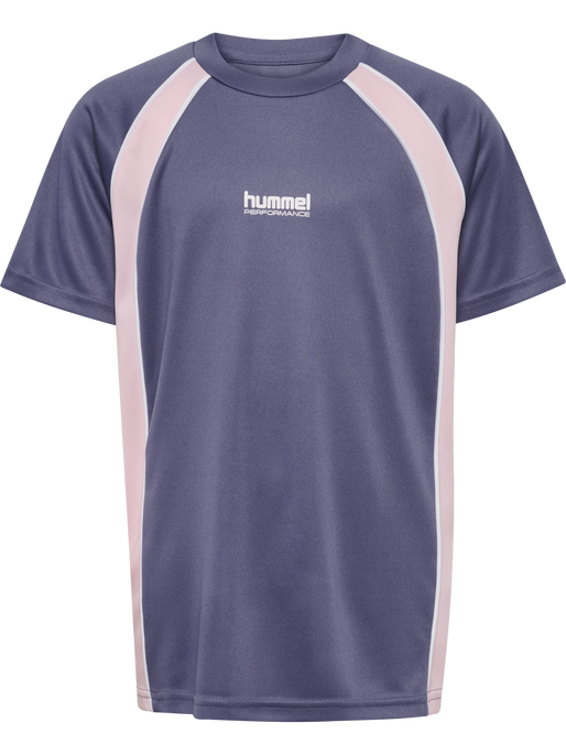 hmlJR GOAL PIPING T-SHIRT S/S, HERON, packshot