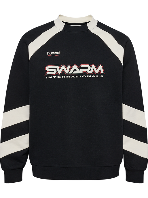 hmlOVERSIZED CREW SPORTSWEAR SWARM, BLACK, packshot