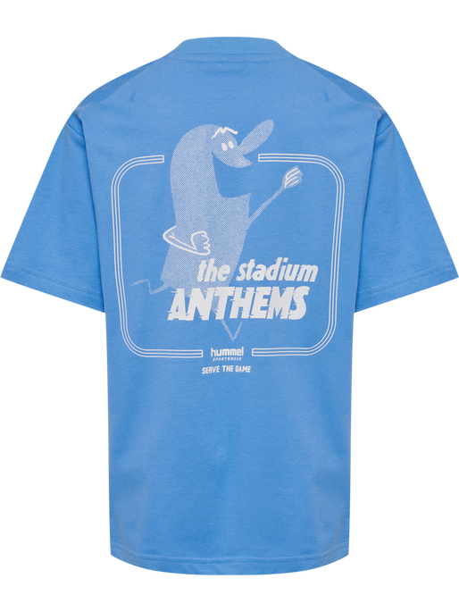hmlJR LOOSE T-SHIRT S/S STADIUM, LICHEN BLUE hmlJR LOOSE T-SHIRT S/S STADIUM, LICHEN BLUE, packshot