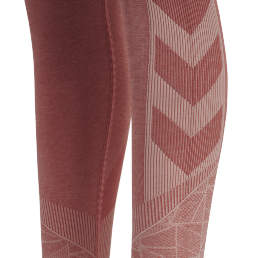 hmlMT ENERGY SEAMLESS HW TIGHTS, WITHERED ROSE/ROSE TAN MELANGE, packshot