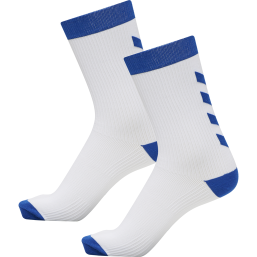 ELEMENT INDOOR SPORT SOCK 2 PACK, WHITE/TRUE BLUE ELEMENT INDOOR SPORT SOCK 2 PACK, WHITE/TRUE BLUE, packshot