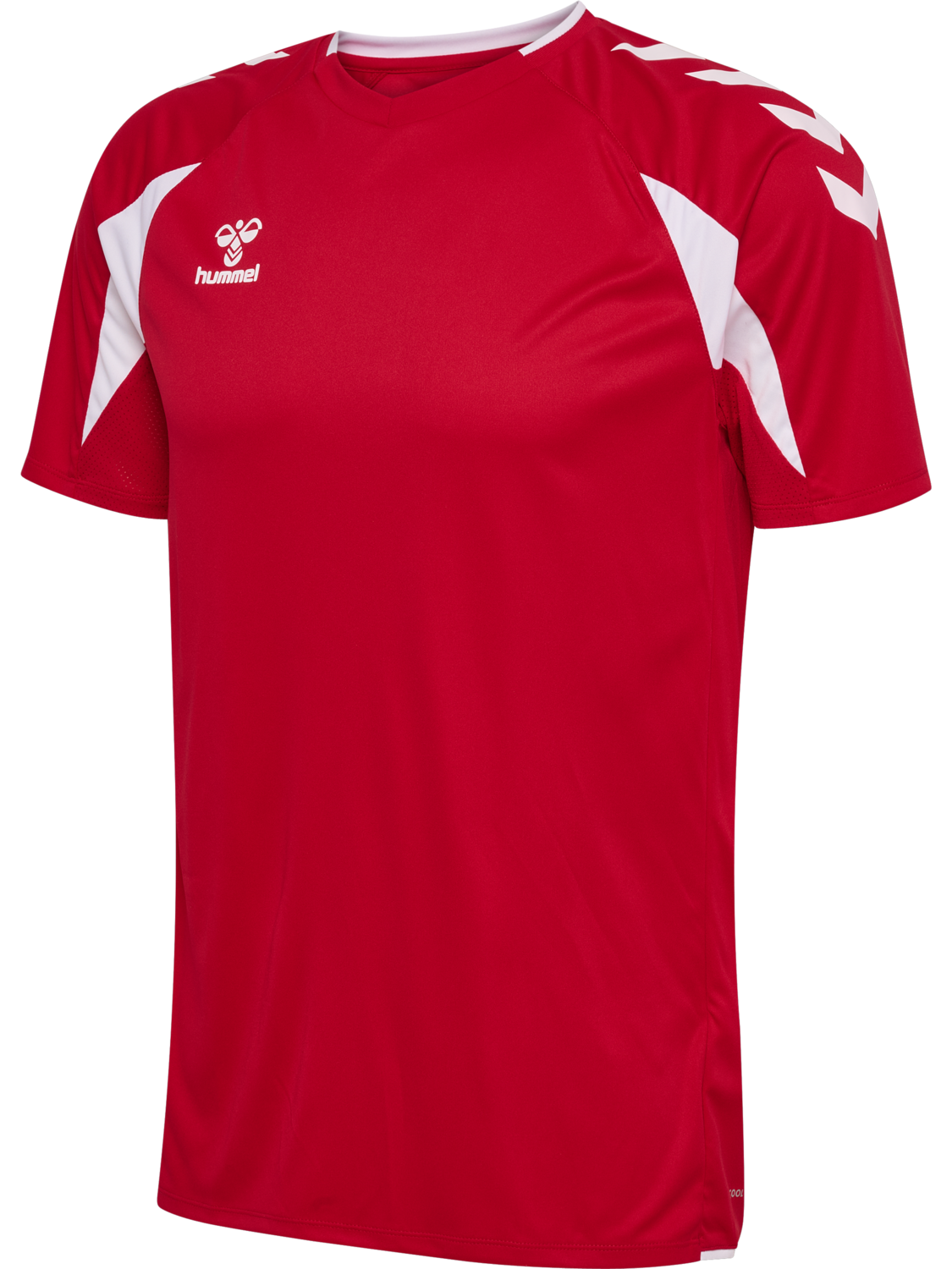 hmlCORE 2.0 JERSEY S/S, TRUE RED/WHITE, packshot