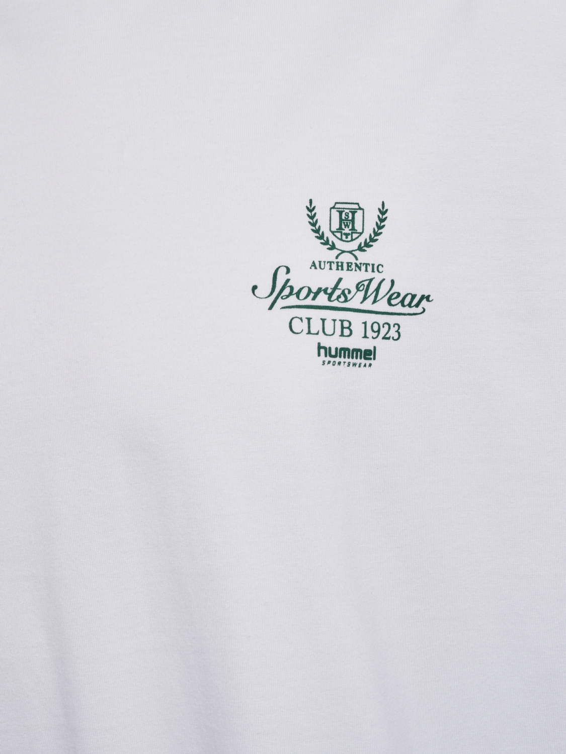 hmlLOOSE TEE S/S CLUB SPORTSWEAR, WHITE/DARK GREEN, packshot