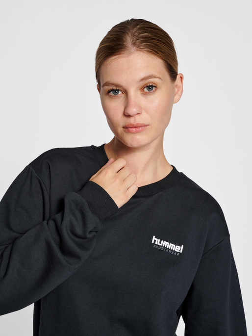 hmlLGC AUSTIN SWEATSHIRT, BLACK, model