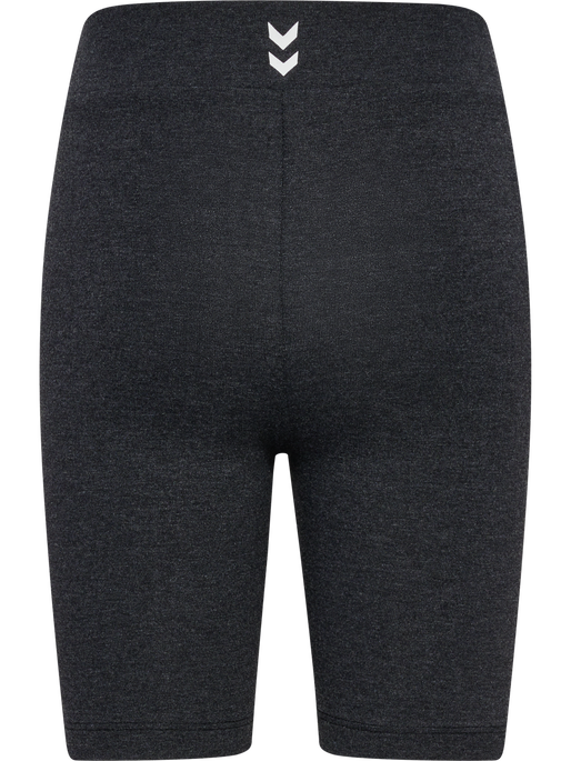 hmlJR LOGO SHORT  TIGHTS, BLACK MELANGE hmlJR LOGO SHORT  TIGHTS, BLACK MELANGE, packshot