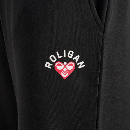 hmlROLIGAN SWEATPANTS, BLACK hmlROLIGAN SWEATPANTS, BLACK, packshot