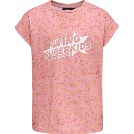 hmlFLYING DIEZ T-SHIRT S/S, BRIDAL ROSE, packshot