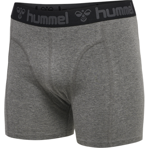 hmlMARSTON 4-PACK BOXERS, BLACK/DARK GREY MELANGE, packshot
