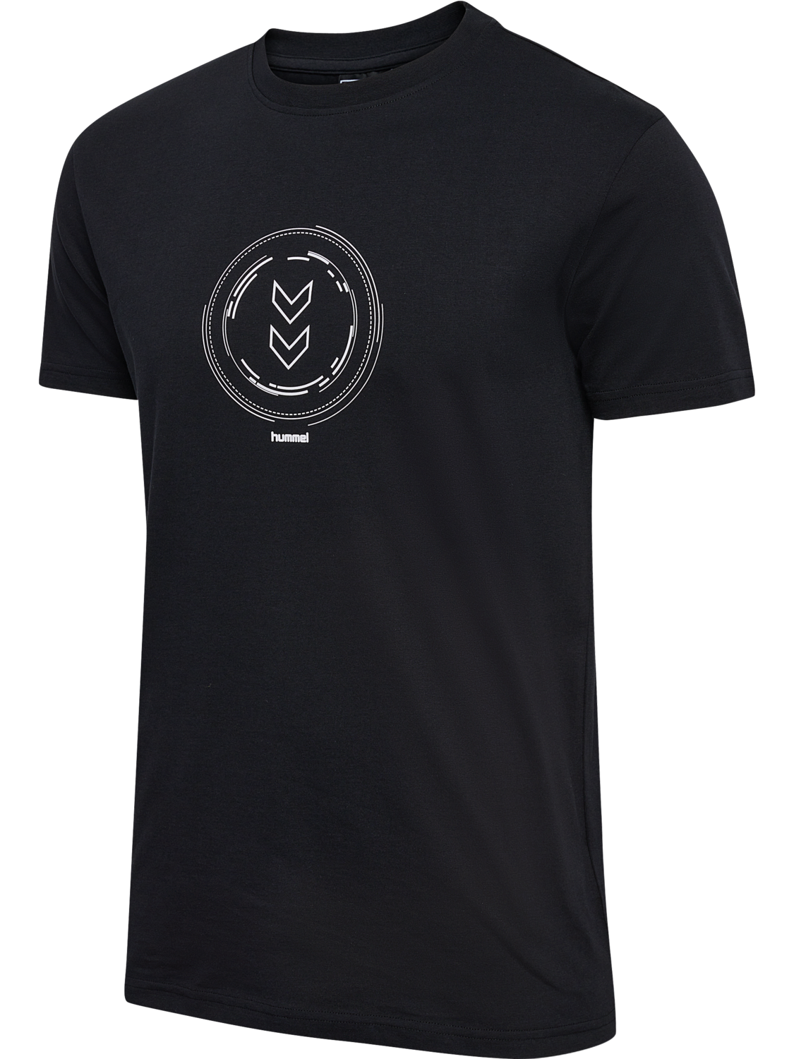 hmlACTIVE CIRCLE CO TEE S/S, BLACK, packshot