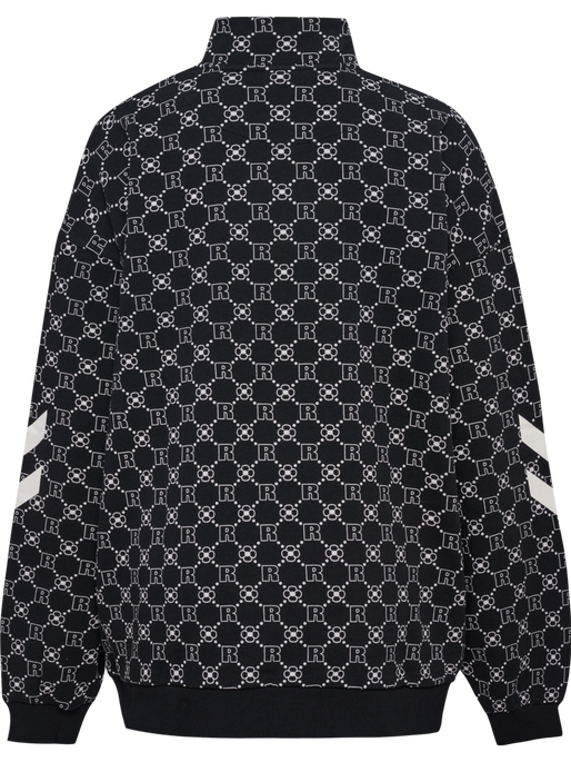 hmlOVERSIZED HALFZIP DBU ROTATE, BLACK hmlOVERSIZED HALFZIP DBU ROTATE, BLACK, packshot