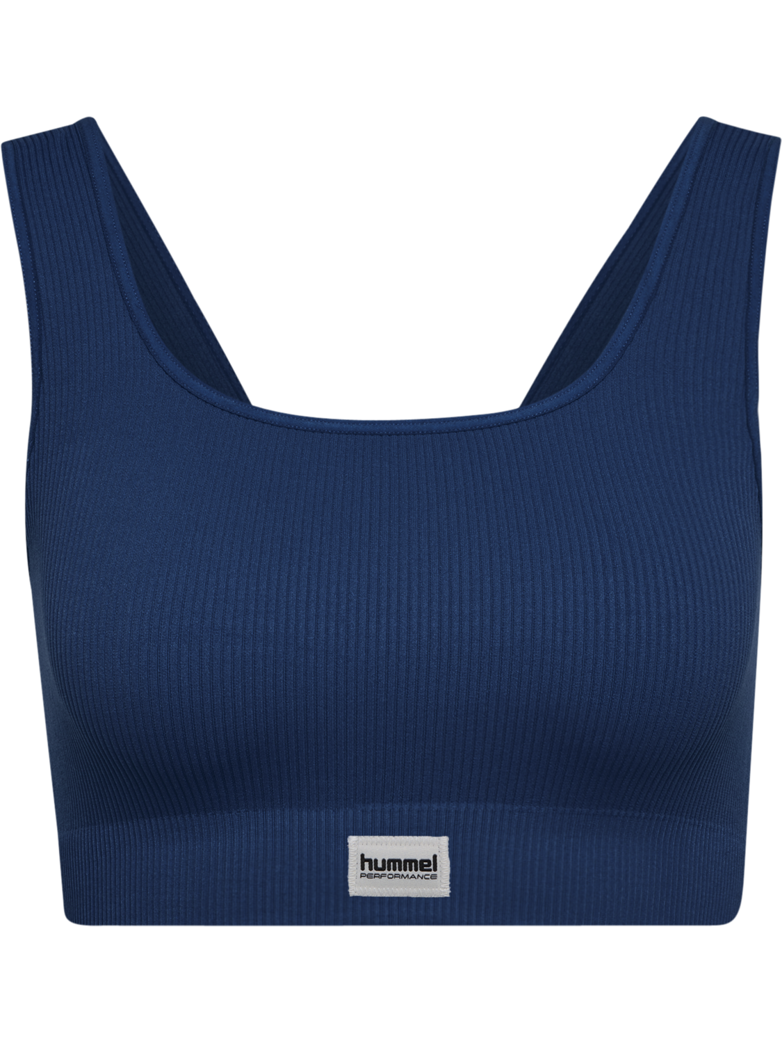 hmlPULSE SEAMLESS RIB BRA, DRESS BLUES, packshot