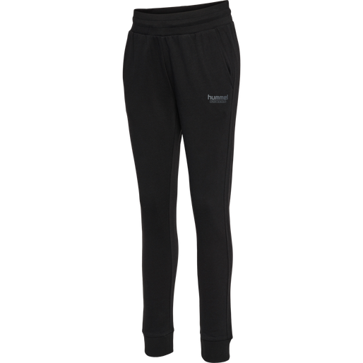 hmlBOOSTER TAPERED WOMAN PANTS, BLACK, packshot