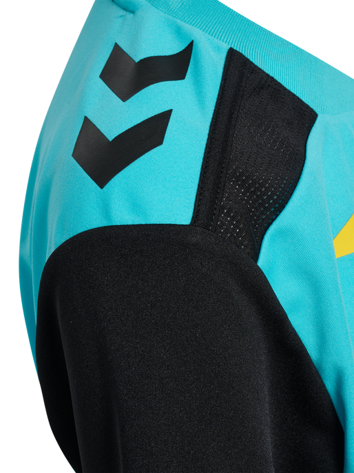 FFHB NEW REFEREE JERSEY S/S WO, SCUBA BLUE WO SPONSOR, packshot