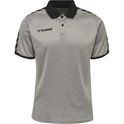 hmlAUTHENTIC FUNCTIONAL POLO, GREY MELANGE hmlAUTHENTIC FUNCTIONAL POLO, GREY MELANGE, packshot