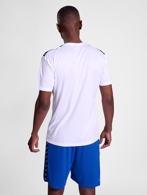 hmlAUTHENTIC PL JERSEY S/S, WHITE/TRUE BLUE, model