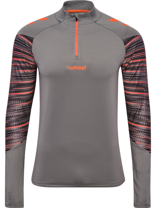 hmlBLAZE PRO TRAINING HALF ZIP, STEEL GRAY hmlBLAZE PRO TRAINING HALF ZIP, STEEL GRAY, packshot