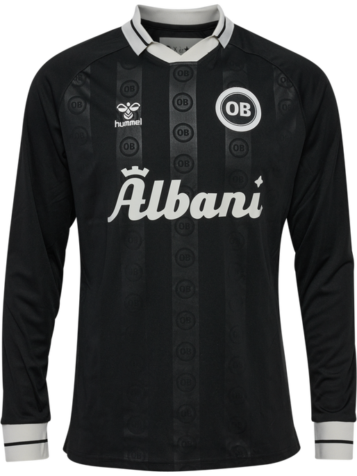 OB 24/25 PREGAME JERSEY L/S, BLACK, packshot