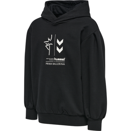 hmlPRIMA BEE HOODIE, BLACK hmlPRIMA BEE HOODIE, BLACK, packshot