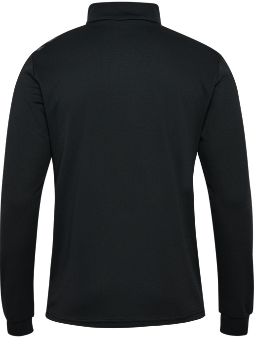 hmlAUTHENTIC HALF ZIP SWEAT, BLACK, packshot