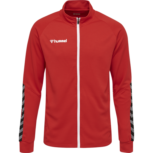 hmlAUTHENTIC KIDS POLY ZIP JACKET, TRUE RED, packshot