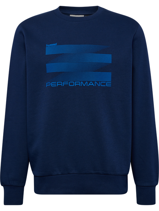 hmlGRAPHIC CREWNECK, DRESS BLUES hmlGRAPHIC CREWNECK, DRESS BLUES, packshot