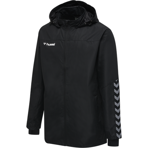 hmlAUTHENTIC KIDS ALL-WEATHER JACKE, BLACK/WHITE, packshot