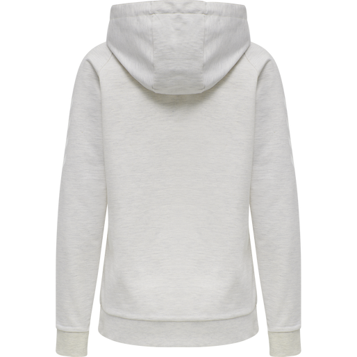 HMLGO COTTON HOODIE WOMAN, EGRET MELANGE HMLGO COTTON HOODIE WOMAN, EGRET MELANGE, packshot