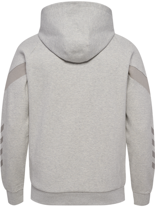 hmlTRAVEL ZIP HOODIE, LIGHT GREY MELANGE, packshot