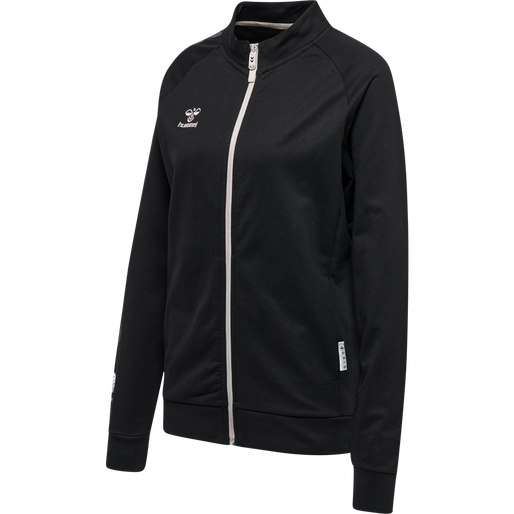 hmlMOVE GRID COTTON ZIP JACKET WOMA, BLACK, packshot