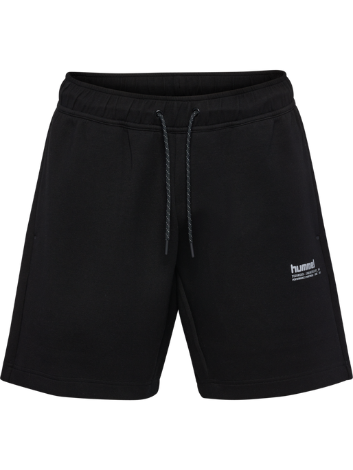 hmlTECH FLEECE SHORTS, BLACK, packshot