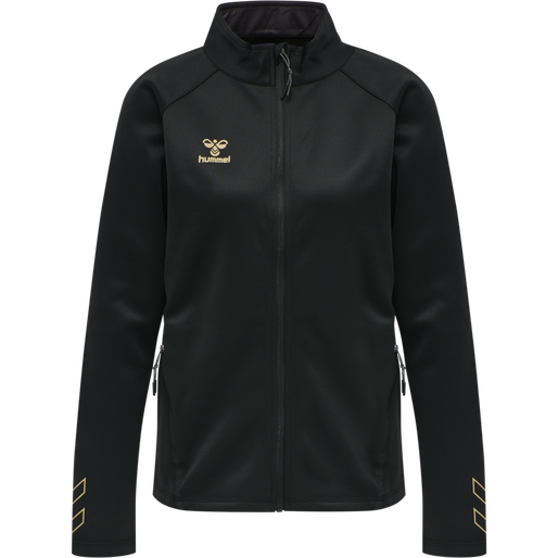 hmlCIMA XK ZIP JACKET WOMAN, BLACK hmlCIMA XK ZIP JACKET WOMAN, BLACK, packshot