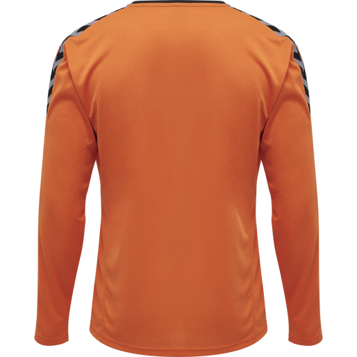 hmlAUTHENTIC POLY JERSEY L/S, TANGERINE, packshot