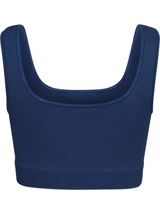 hmlPULSE SEAMLESS RIB BRA, DRESS BLUES, packshot