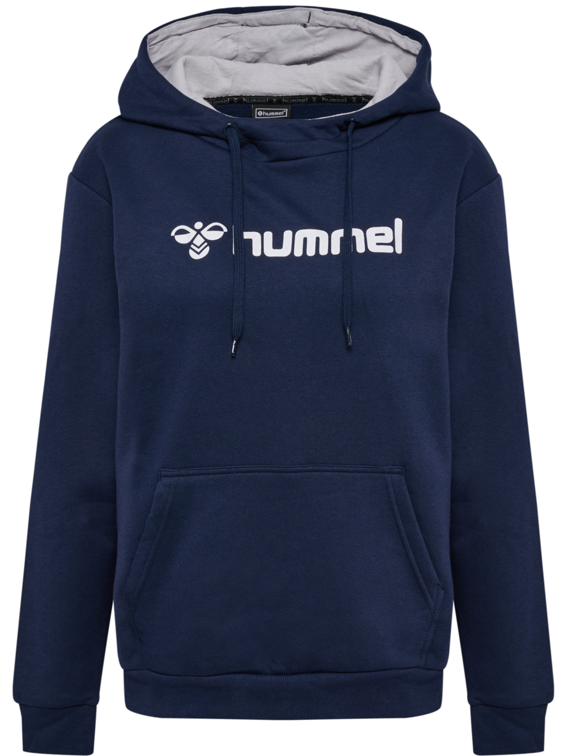 hmlMOVER COTTON HOODIE WOMAN, MARINE, packshot