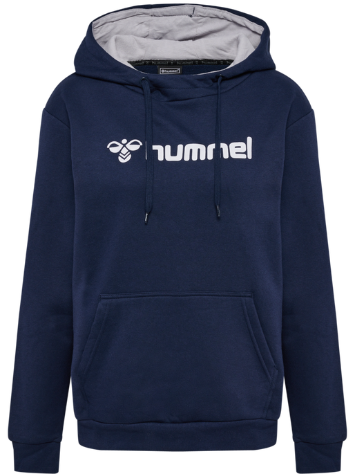 hmlMOVER COTTON HOODIE WOMAN, MARINE, packshot