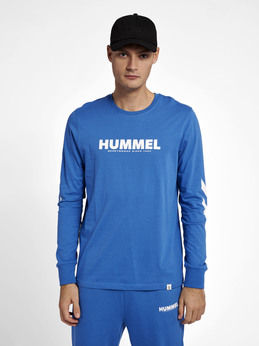 hmlLEGACY T-SHIRT L/S, DEEP WATER, model