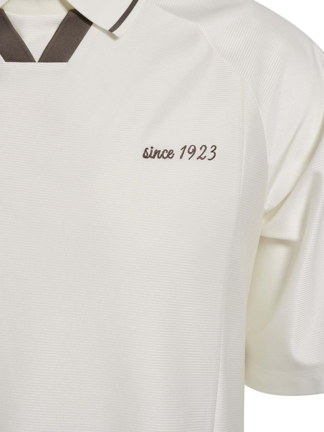 hmlROOT SOCCER JERSEY S/S, CANNOLI CREAM, packshot