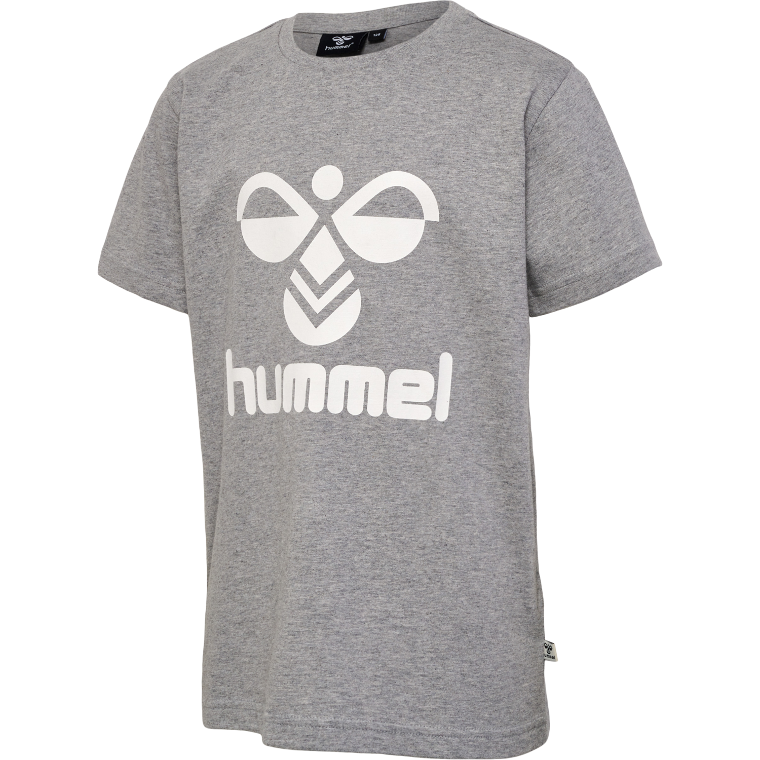 hmlTRES T-SHIRT S/S 2-PK, BLACK IRIS/GREY MELANGE, packshot