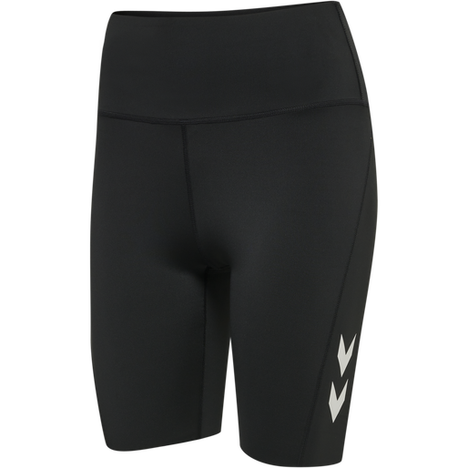 hmlMT GRACE HW TIGHT SHORTS, BLACK, packshot