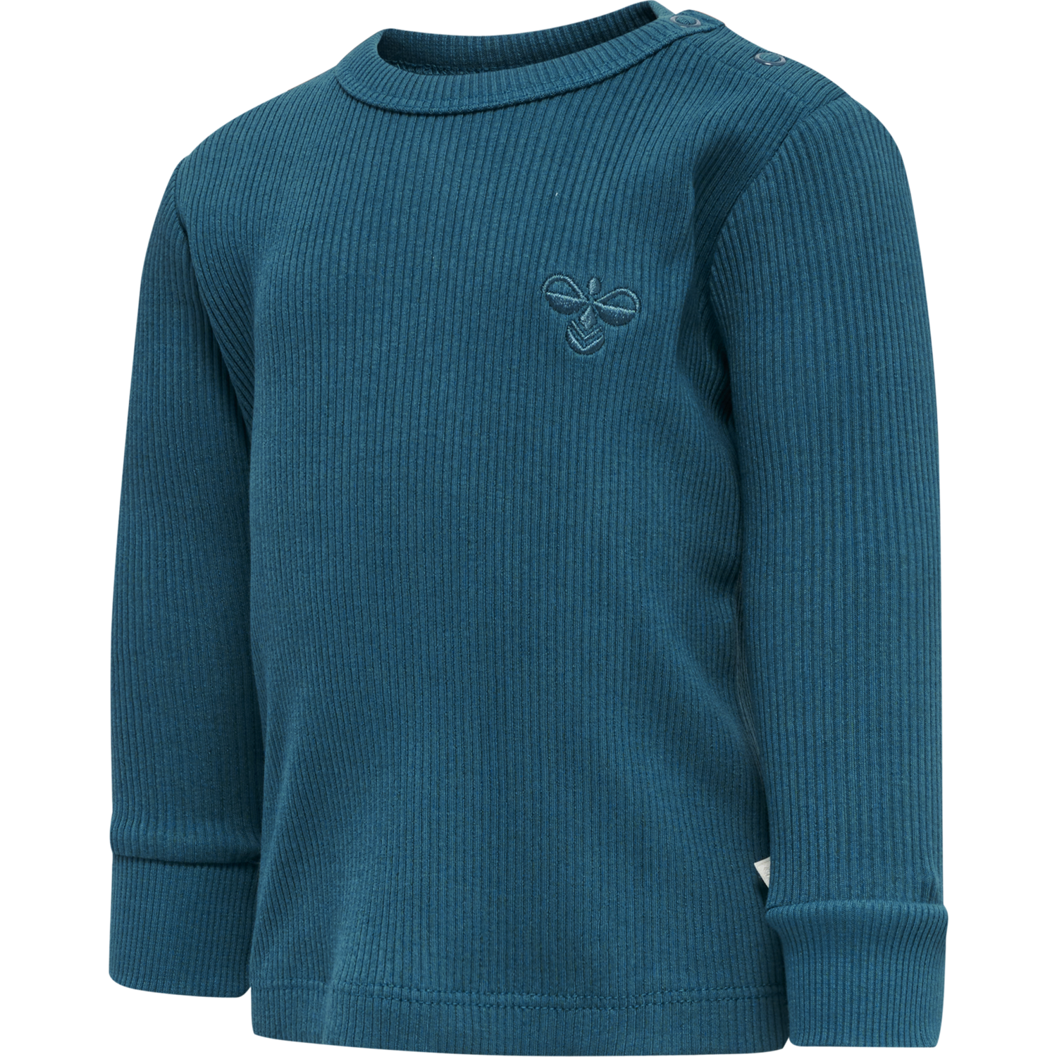 hmlSAMI T-SHIRT L/S, BLUE CORAL, packshot