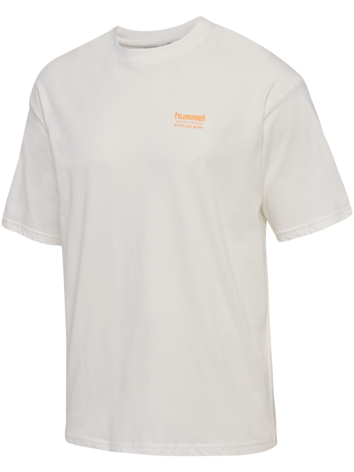 hmlLOOSE T-SHIRT S/S HSW FOOTBALL, BLANC DE BLANC, packshot
