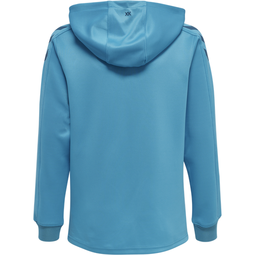 hmlCORE XK POLY KIDS SWEAT HOODIE, BLUE DANUBE, packshot